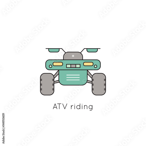 ATV line icon