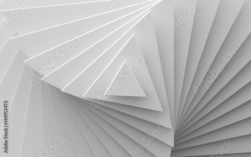 white background of different scale triangles