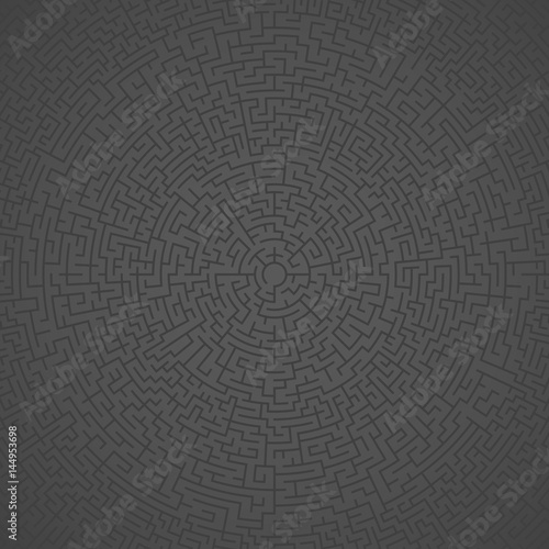 Illustration of Vector Maze Labyrinth. Ancient Greek Puzzle Challenge Pattern