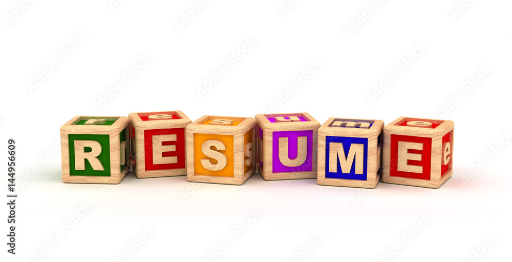 Resume Text Cube Resume Text Cube