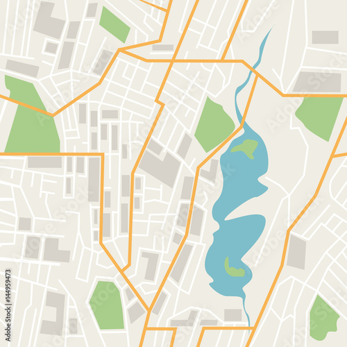 Map populated area