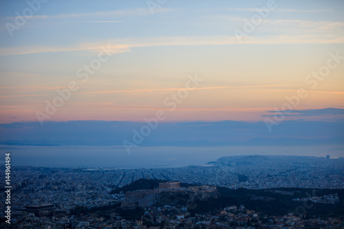Athens, Greece panoramic view