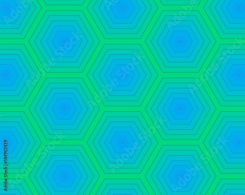 Abstract extruded pattern 3D illustration
