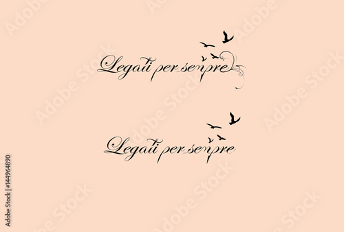 Tatoo-latin-legati-per-sempre