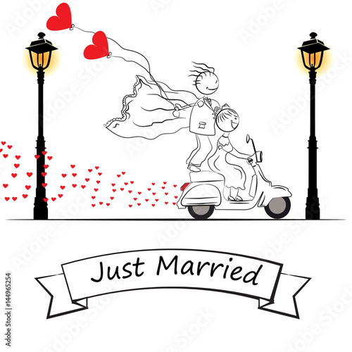 just_married_cartoon