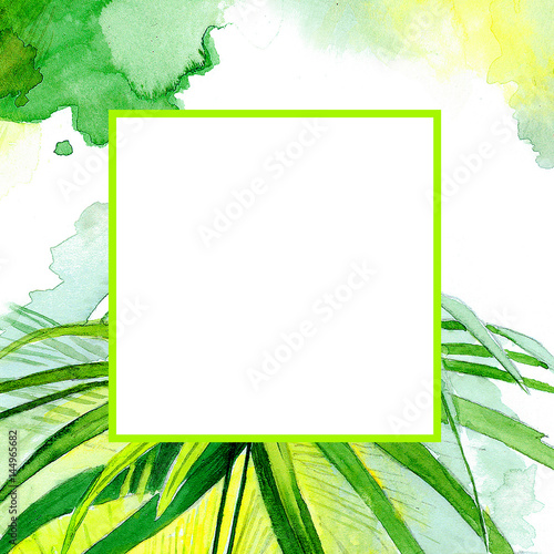  Tropika watercolor background for text