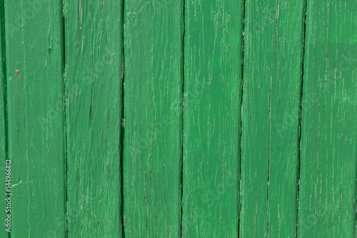 Green painted boards