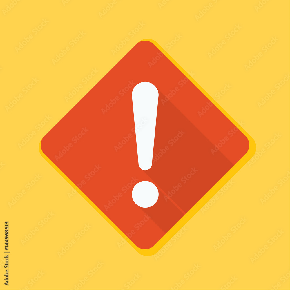 Exclamation Danger sign illustration Exclamation Danger sign illustration