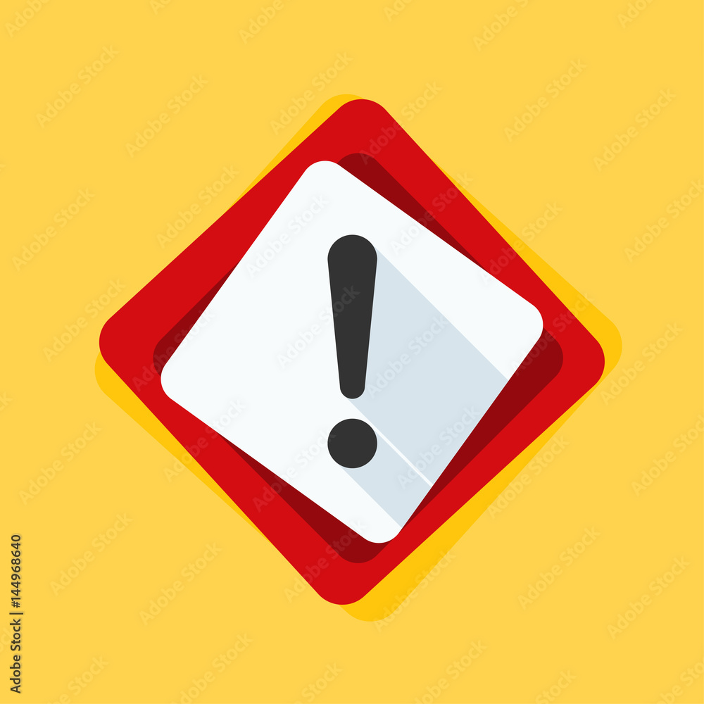 Exclamation Danger sign illustration Exclamation Danger sign illustration