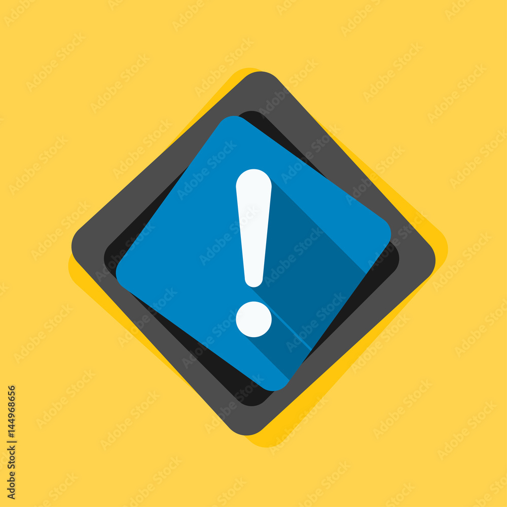 Exclamation Danger sign illustration Exclamation Danger sign illustration