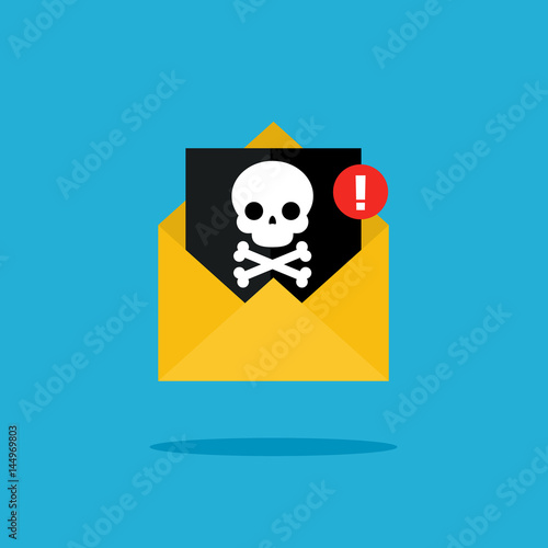 Concept of virus, piracy, hacking and security.