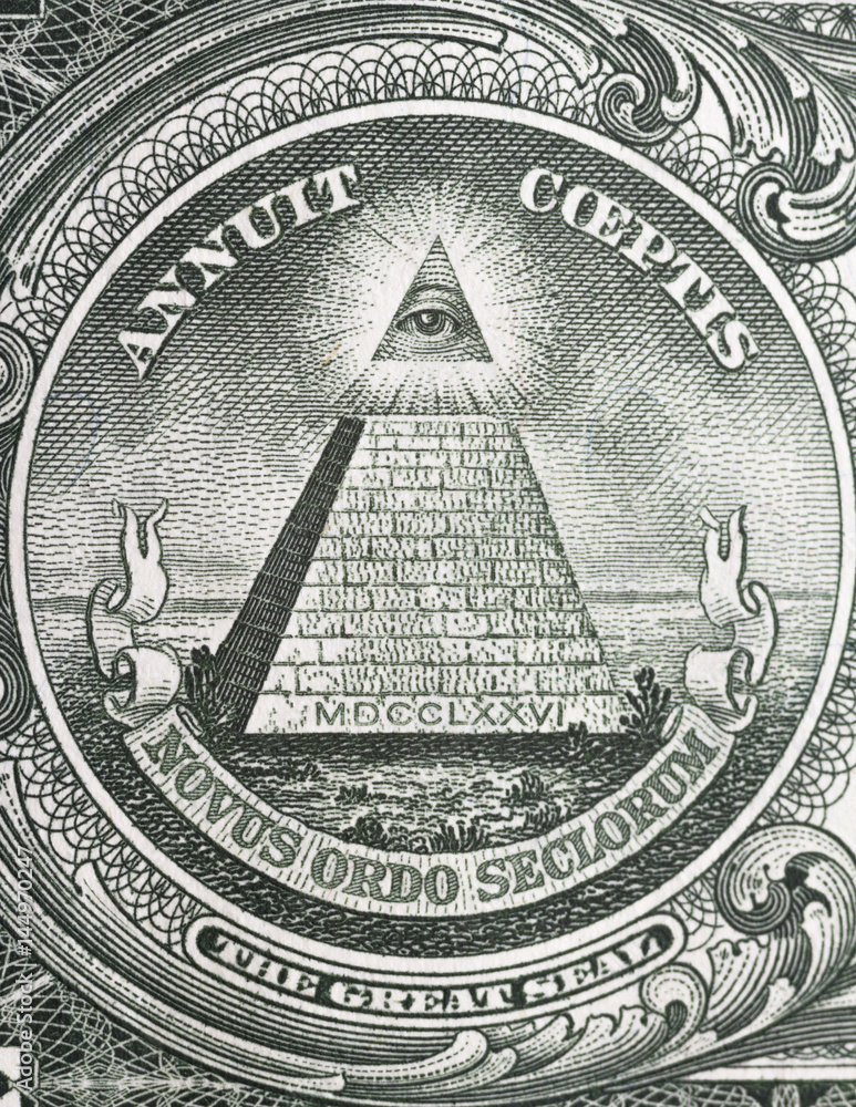 pyramid on one dollar bill