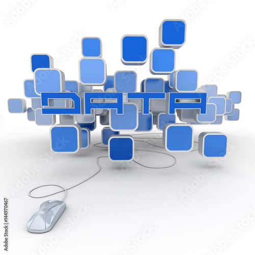 Data connection blue