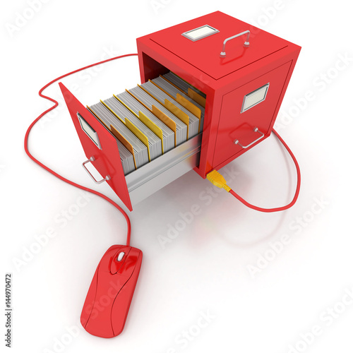 Digitalized files red