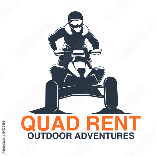 Set of ATV vehicle logo and emblems