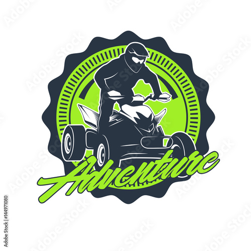 Set of ATV vehicle logo and emblems