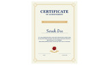 Certificate of achievement or diploma template