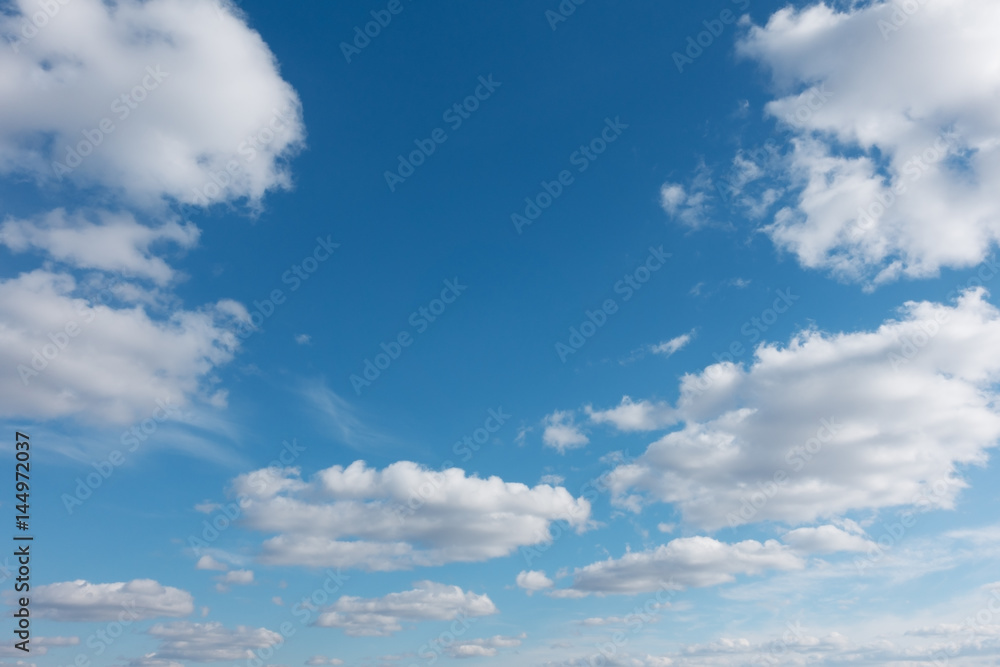 Sky with flying clouds over horizon, heaven. Sky with flying clouds over horizon, heaven.