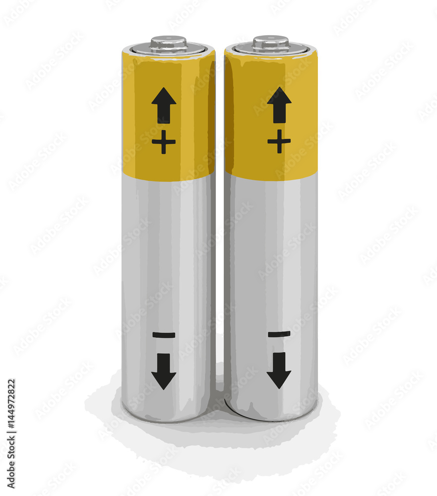 Batteries. Image with clipping path Batteries. Image with clipping path