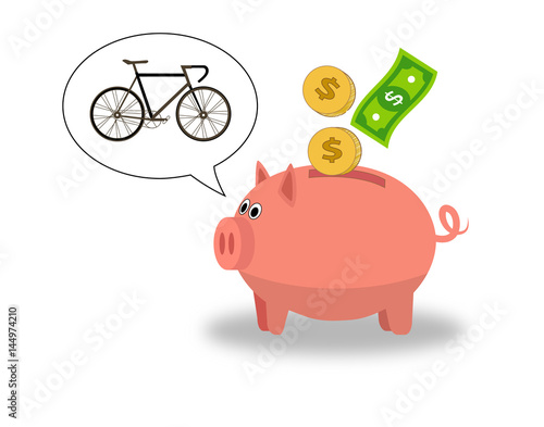 Sparschwein / Vektor / Geld