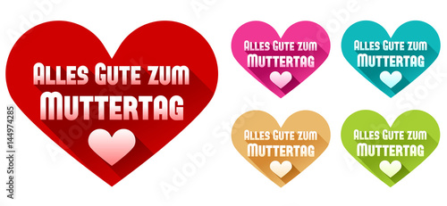 Alles Gute zum Muttertag. Eps10 Vector.