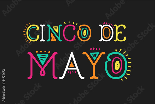 Cinco de Mayo, Mexican holiday, greeting card, poster and banner 