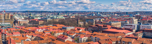 Gothenburg, Sweden - April 14, 2017: Panorama of the old town of Gothenburg, Sweden photo