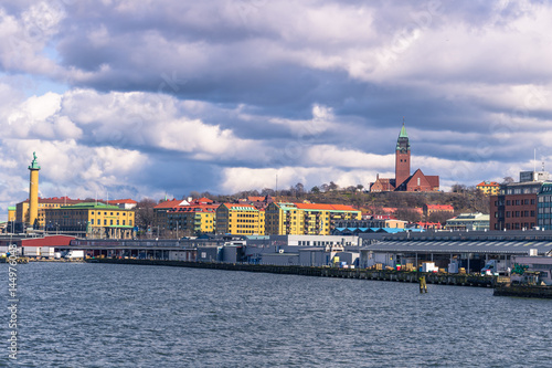 Gothenburg, Sweden - April 14, 2017: Panorama of the coast of Gothenburg, Sweden photo