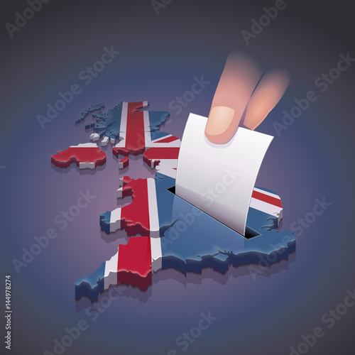 Election in United Kingdom (dark background)