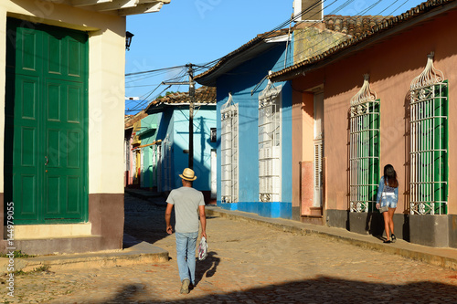 Photography Cobbled streets inTrinidad in Cuba