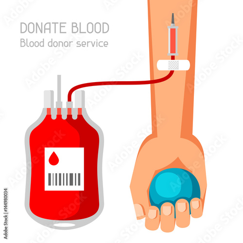 Donate blood donor service. Medical and healthcare concept