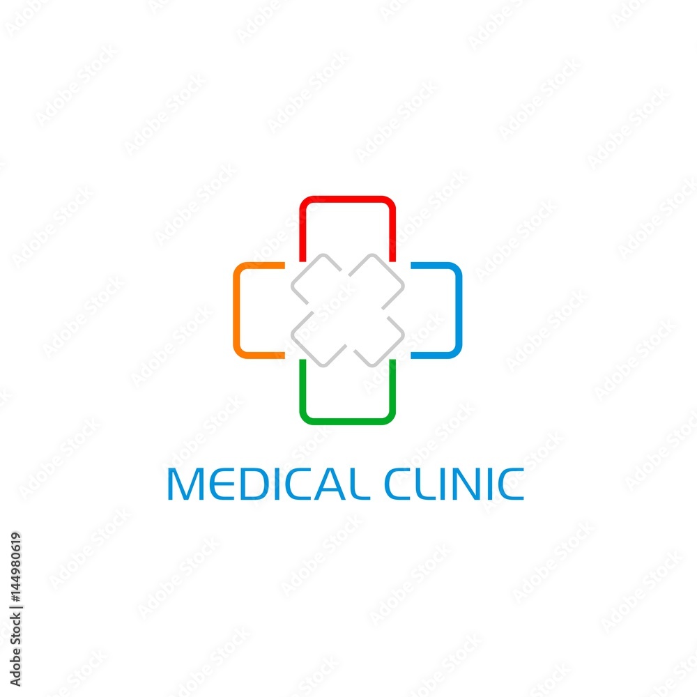 Obraz premium Medical design, logo template, clean vector