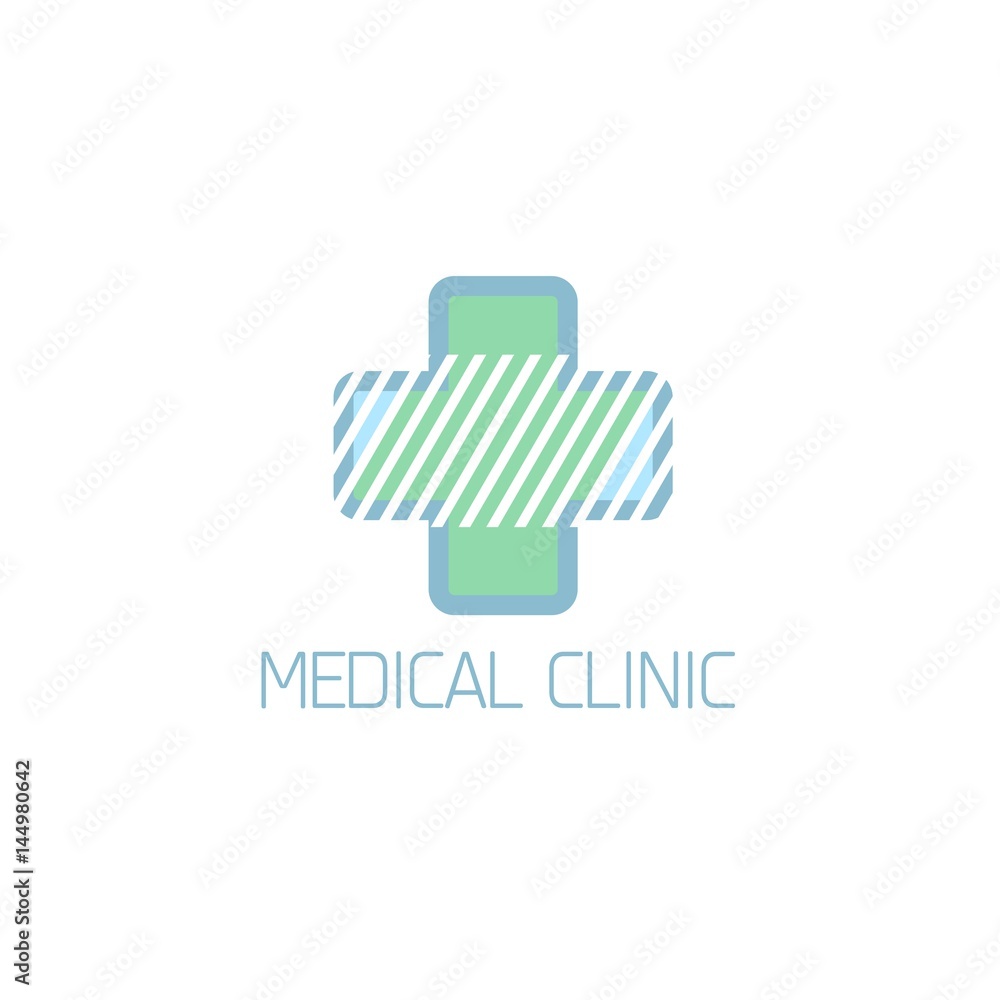 Fototapeta premium Medical design, logo template, clean vector