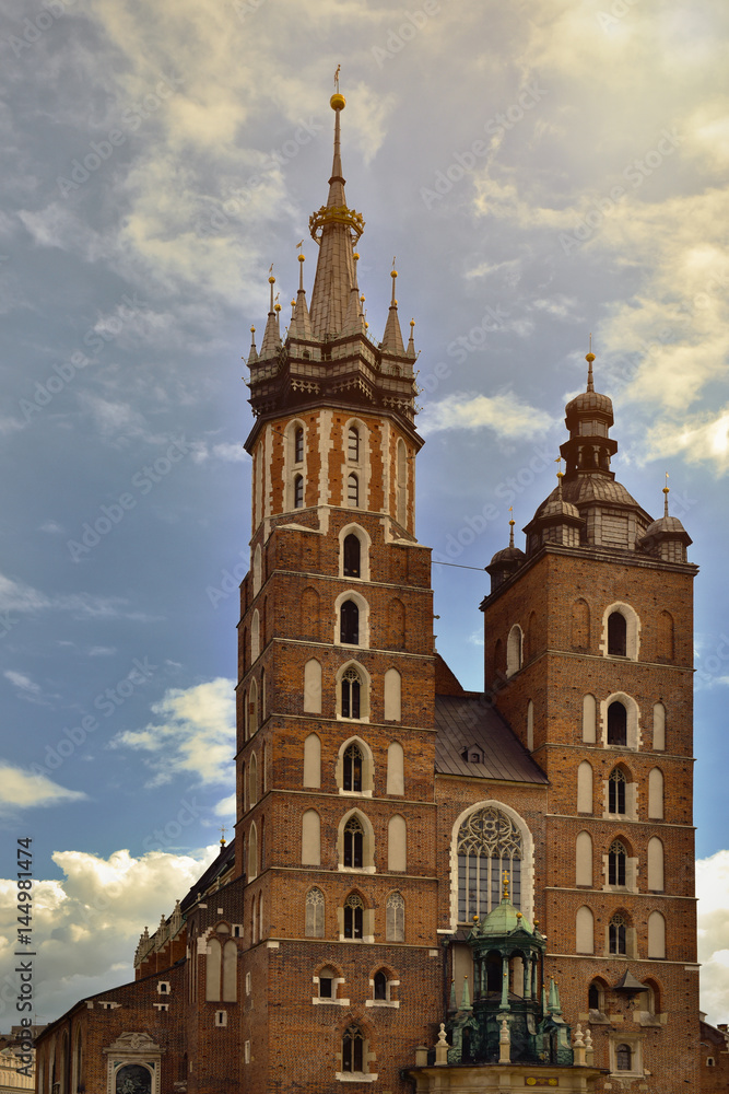 Tower of Mariacki church in Cracow