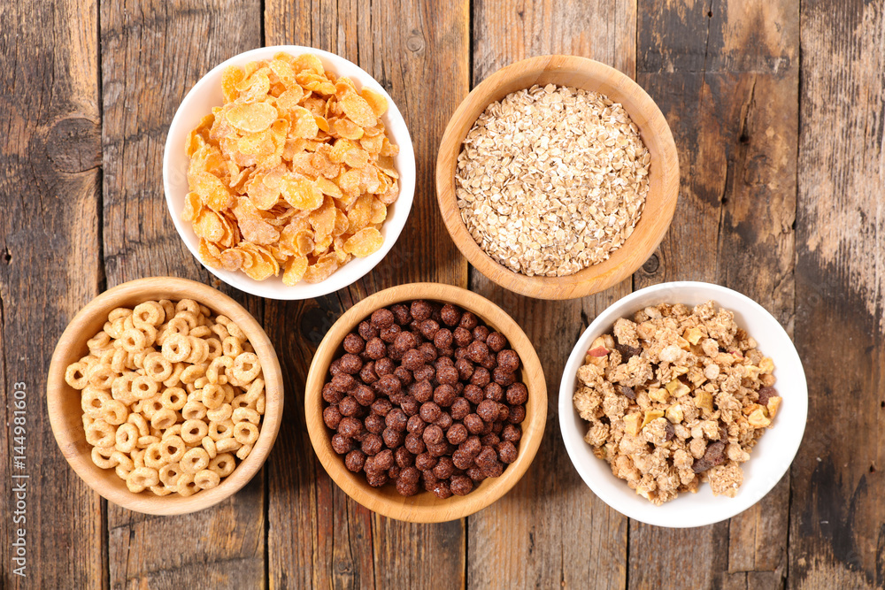 assorted of breakfast cereals assorted of breakfast cereals