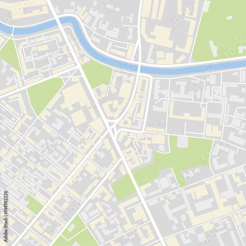 Map populated area