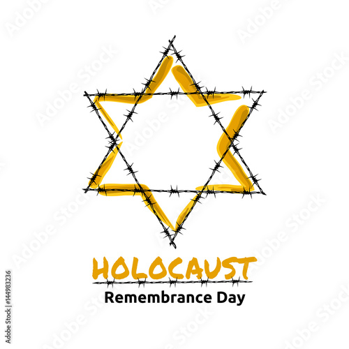 Holocaust Remembrance Day, May 5, vector illustration