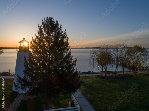 Concord Point Lighthouse, sun through the lens