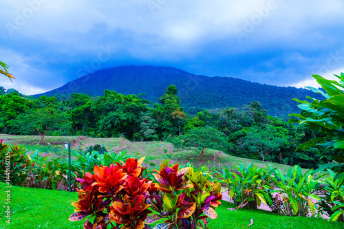 La Fortuna, Costa Rica - April 4, 2017:  Arenal Volcano is an active andesitic stratovolcano around 90 km northwest of San José, in the province of Alajuela, and district of La Fortuna.   photo