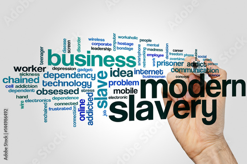 Φωτογραφία Modern slavery word cloud