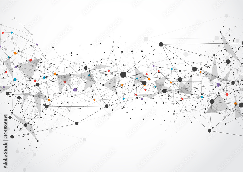 Abstract technology futuristic network