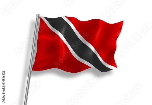 Drapeau de Trinité-et-Tobago en qualité vectorielle 