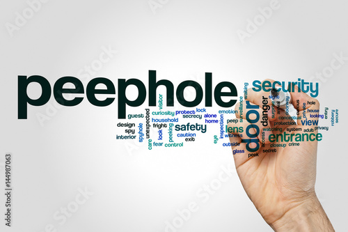 Peephole word cloud