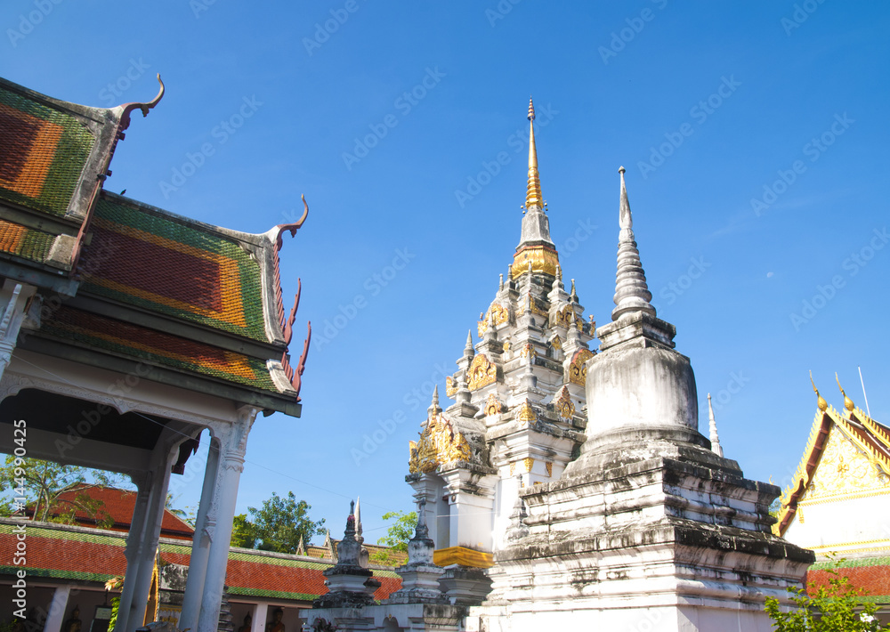 Fototapeta premium Wat Pha Boromathart Chaiya Suratthani, Thailand.