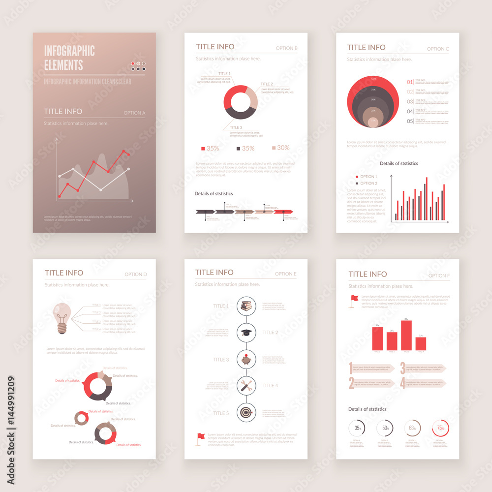 Infographic elements set. Infographic elements set.