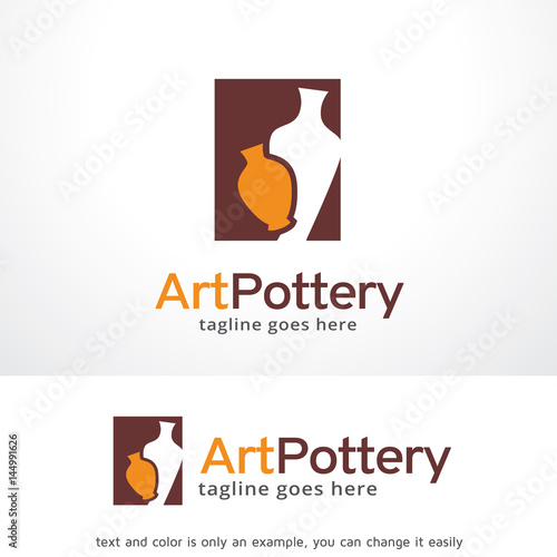 Art Pottery Logo Template Design Vector, Emblem, Design Concept, Creative Symbol, Icon