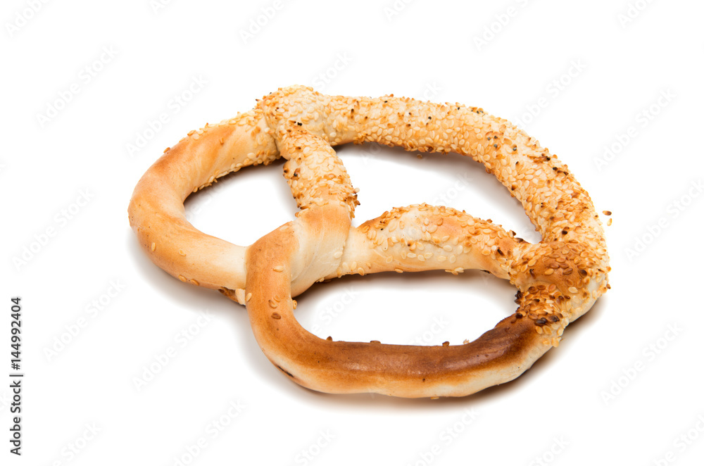 Pretzel isolated Pretzel isolated