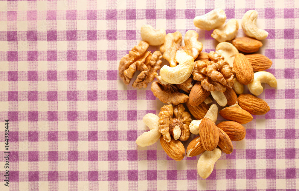 Fototapeta premium Pile of mixed nuts