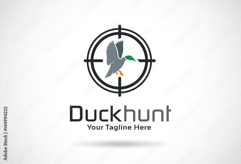 Duck Hunt Logo Template Design Vector, Emblem, Design Concept, Creative Symbol, Icon Duck Hunt Logo Template Design Vector, Emblem, Design Concept, Creative Symbol, Icon