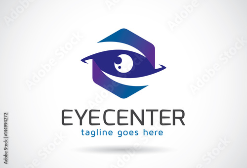 Eye Center Logo Template Design Vector, Emblem, Design Concept, Creative Symbol, Icon